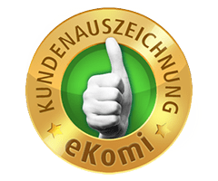 Kundenauszeichnung eKomi Gold